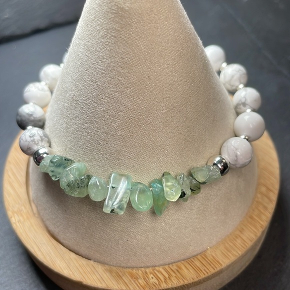 Artisan Natural Crystal Gemstone And Bangle Bracelet Cuff - Picture 10 of 11